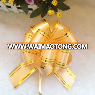 Wholesale christmas designs polypropylene hand pull gift ribbon bow