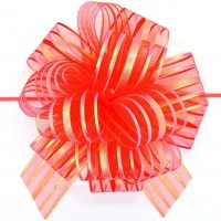 Wholesale Organza Pull String Flower Ribbon Bow Wedding decoration Gift Packaging