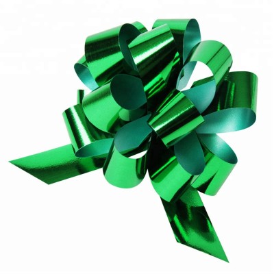 Wedding Gift Christmas decorative  plastic metallic Pull flower ribbon bow