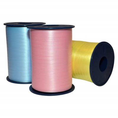 Polypropylene plastic solid curly ribbon, pp balloon curling ribbon rolls