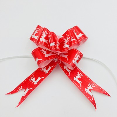 Customized gift ribbon butterfly bow for Christmas decoration