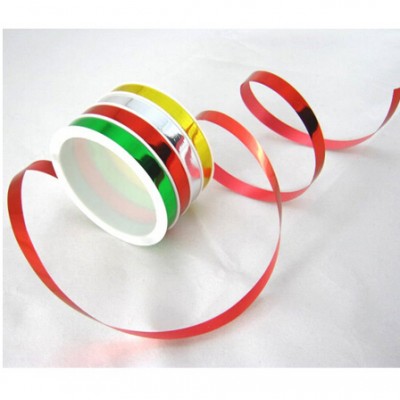 Balloon line ribbon shiny colorful  polypropylene material  custom ribbon with logo